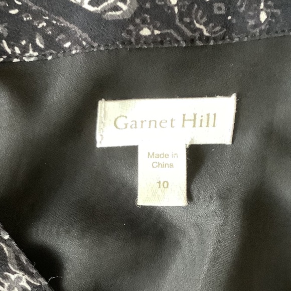 Garnet Hill Crepe button up dress Size 10 - Picture 3 of 3